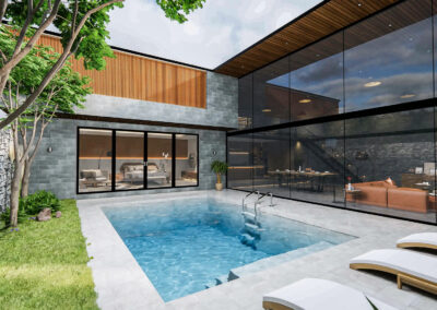 Maison d&rsquo;architecte avec piscine